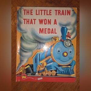 Little Train That Won A Medal HC 1947 by Darlene Geis Wonder Books
